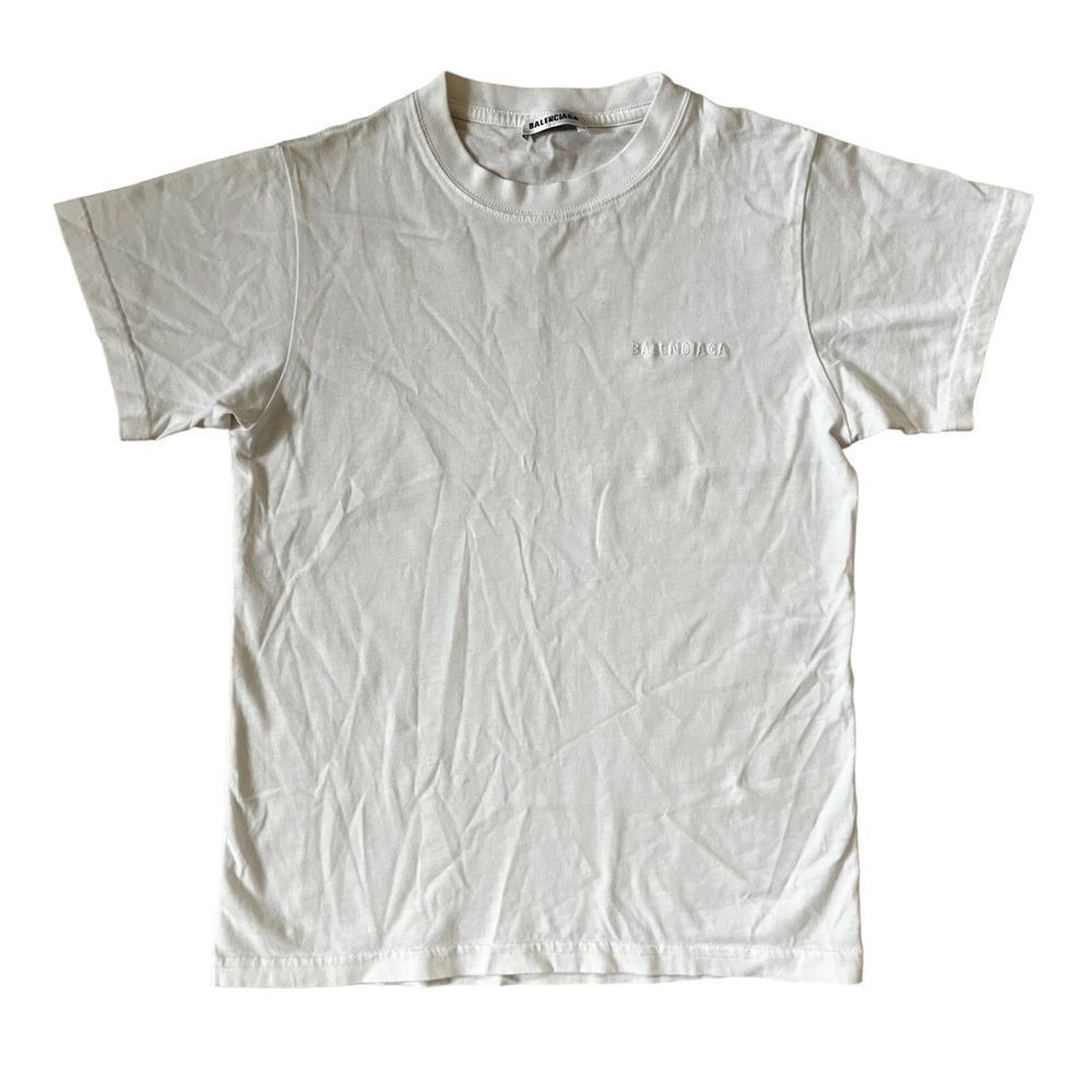 White Balenciaga Tshirt